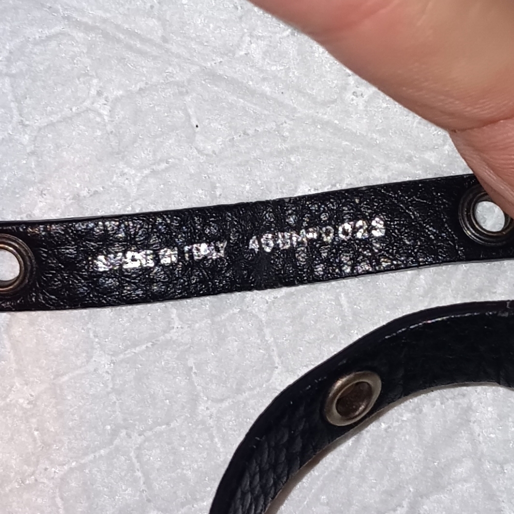 Christian Dior Vintage Galliano Era Leather Logo Bracelet - Picture 4 of 4